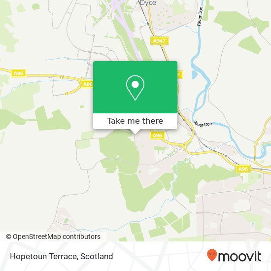 Hopetoun Terrace map