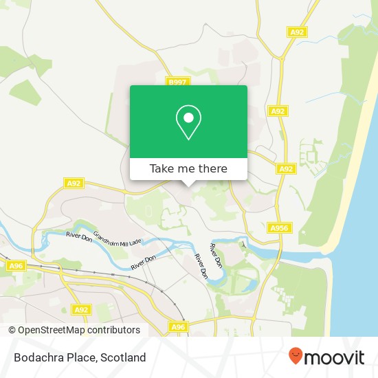 Bodachra Place map