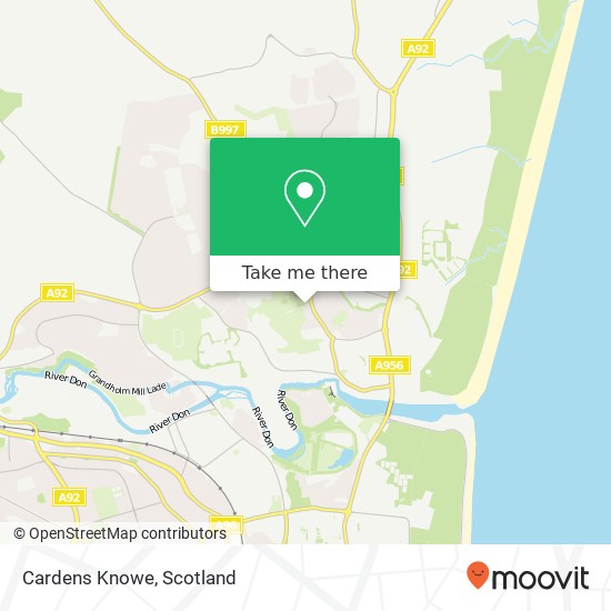 Cardens Knowe map