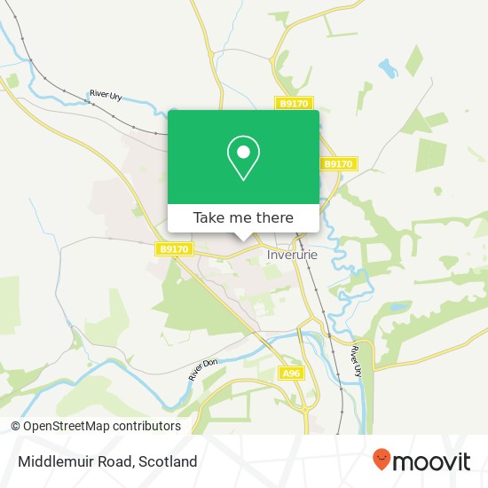 Middlemuir Road map