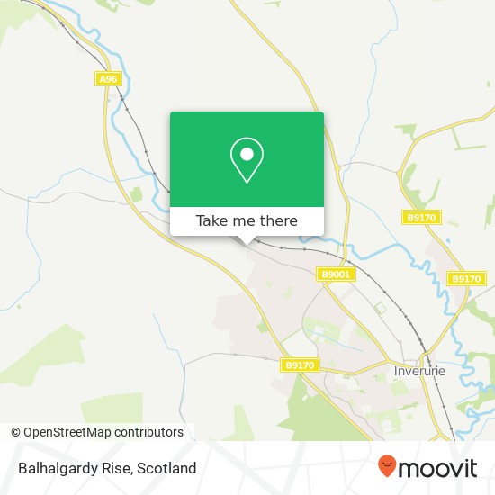 Balhalgardy Rise map