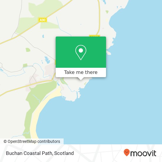 Buchan Coastal Path map