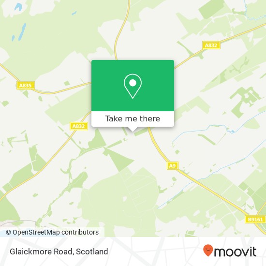Glaickmore Road map