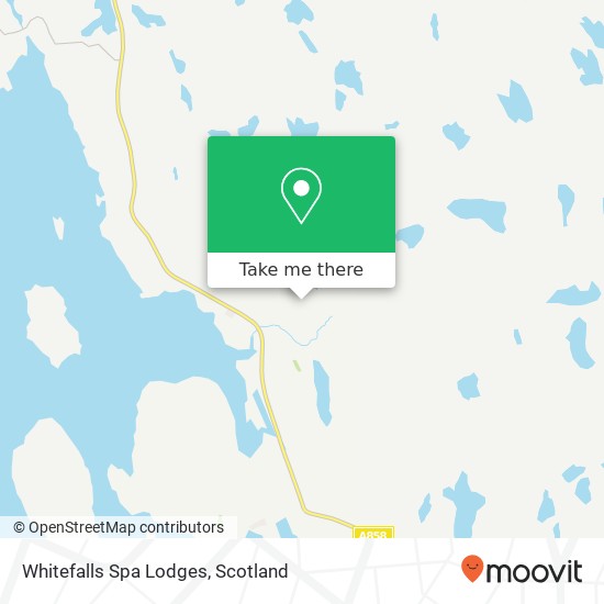 Whitefalls Spa Lodges map