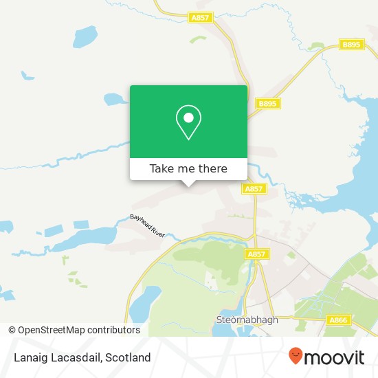 Lanaig Lacasdail map
