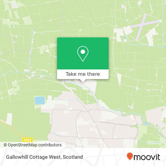 Gallowhill Cottage West map