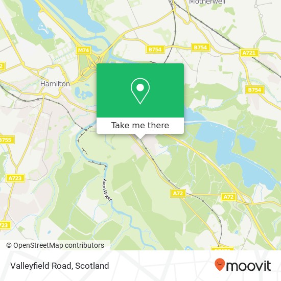 Valleyfield Road map