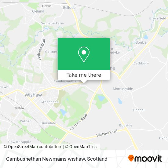 Cambusnethan Newmains wishaw map