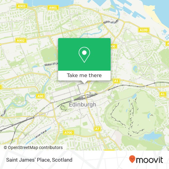 Saint James' Place map