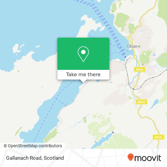 Gallanach Road map