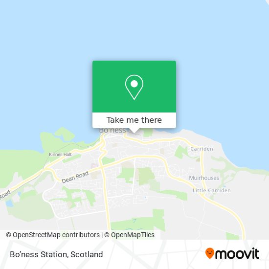 Bo’ness Station map
