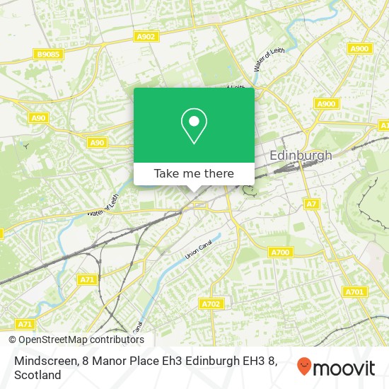 Mindscreen, 8 Manor Place Eh3 Edinburgh EH3 8 map