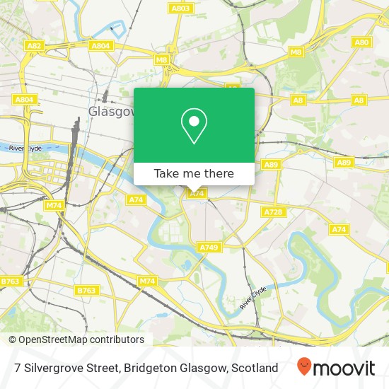 7 Silvergrove Street, Bridgeton Glasgow map