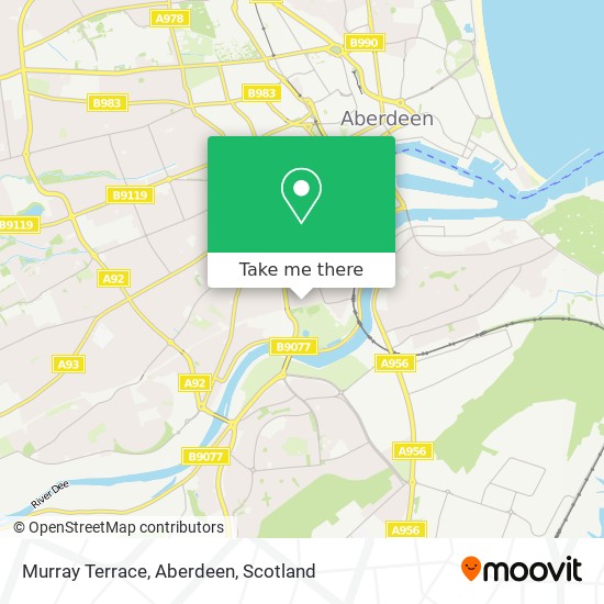Murray Terrace, Aberdeen map