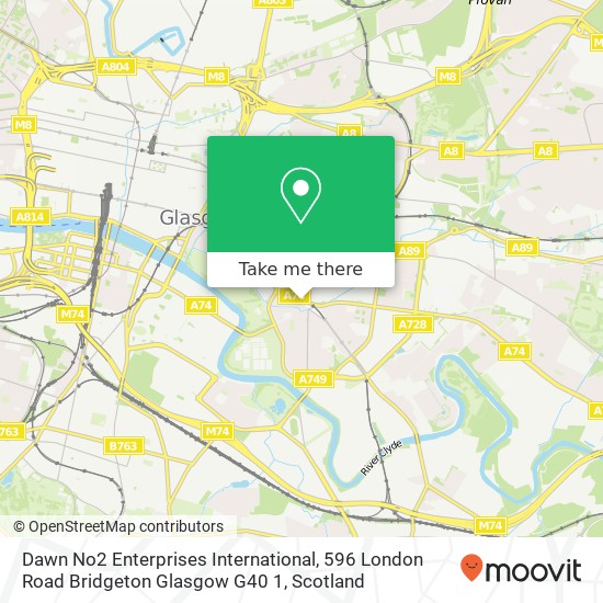 Dawn No2 Enterprises International, 596 London Road Bridgeton Glasgow G40 1 map