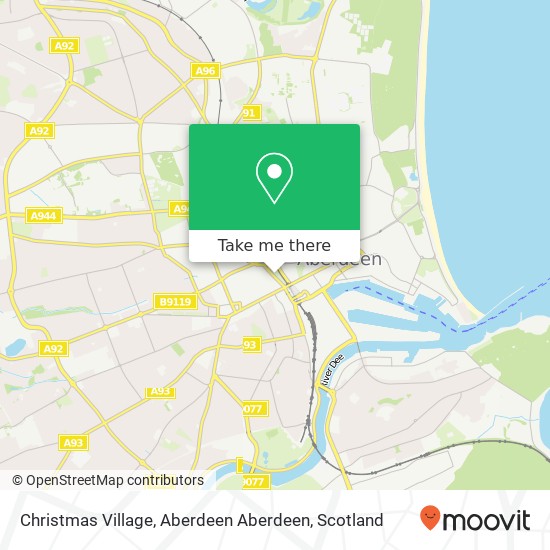 Christmas Village, Aberdeen Aberdeen map