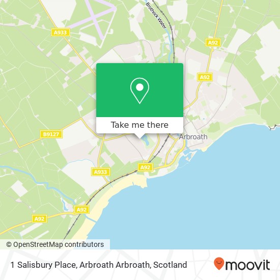 1 Salisbury Place, Arbroath Arbroath map