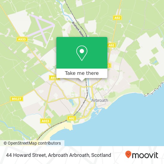 44 Howard Street, Arbroath Arbroath map
