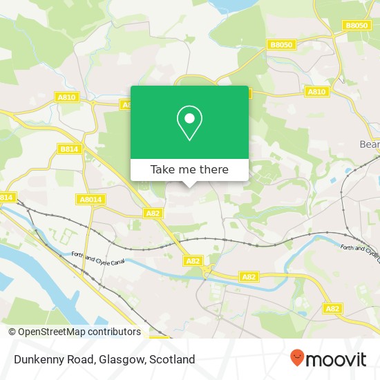 Dunkenny Road, Glasgow map