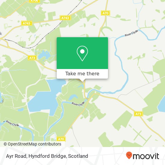 Ayr Road, Hyndford Bridge map