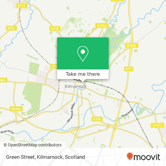 Green Street, Kilmarnock map