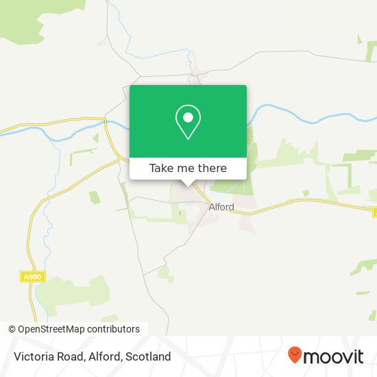 Victoria Road, Alford map