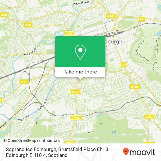 Soprano Ice Edinburgh, Bruntsfield Place Eh10 Edinburgh EH10 4 map