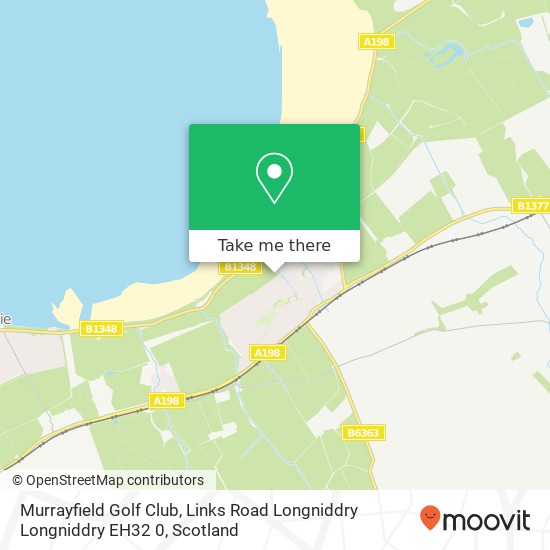 Murrayfield Golf Club, Links Road Longniddry Longniddry EH32 0 map