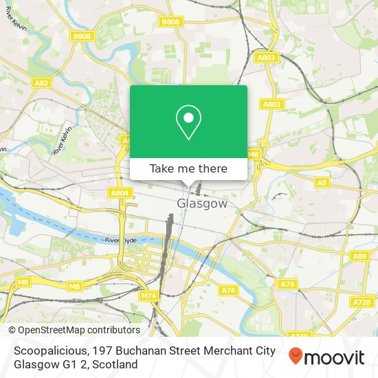 Scoopalicious, 197 Buchanan Street Merchant City Glasgow G1 2 map