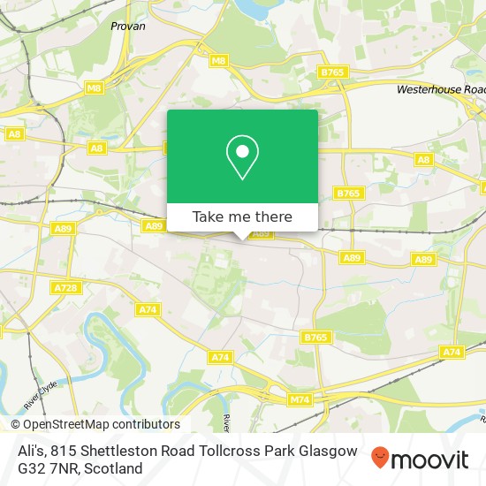 Ali's, 815 Shettleston Road Tollcross Park Glasgow G32 7NR map