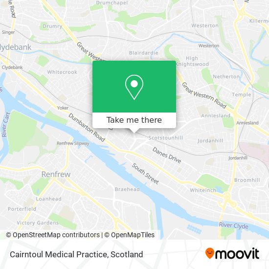 Cairntoul Medical Practice map