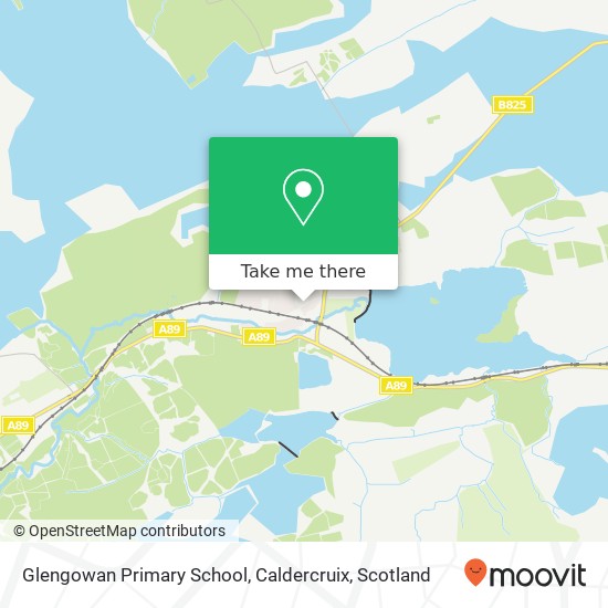 Glengowan Primary School, Caldercruix map