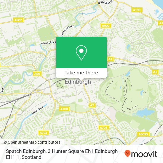 Spatch Edinburgh, 3 Hunter Square Eh1 Edinburgh EH1 1 map