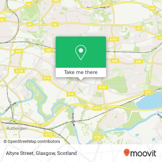Altyre Street, Glasgow map