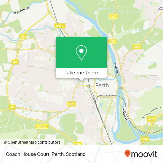 Coach House Court, Perth map