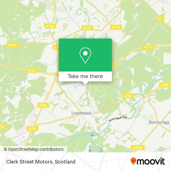 Clerk Street Motors map