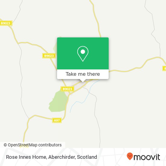 Rose Innes Home, Aberchirder map
