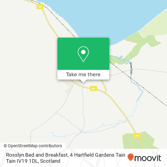 Rosslyn Bed and Breakfast, 4 Hartfield Gardens Tain Tain IV19 1DL map