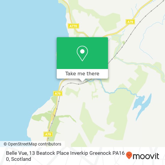 Belle Vue, 13 Beatock Place Inverkip Greenock PA16 0 map