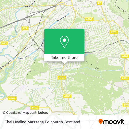 Thai Healing Massage Edinburgh map