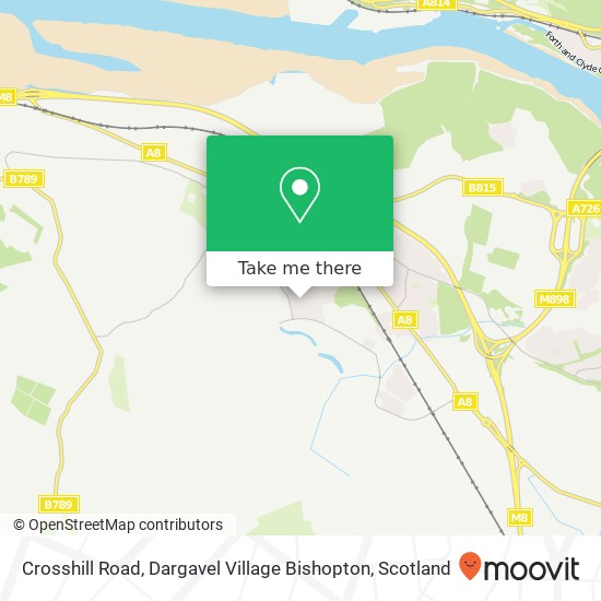 Crosshill Road, Dargavel Village Bishopton map