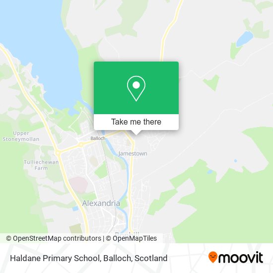 Haldane Primary School, Balloch map