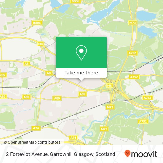 2 Forteviot Avenue, Garrowhill Glasgow map