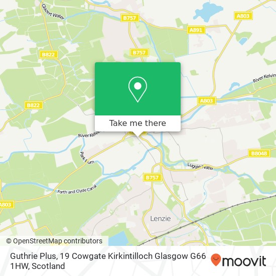 Guthrie Plus, 19 Cowgate Kirkintilloch Glasgow G66 1HW map