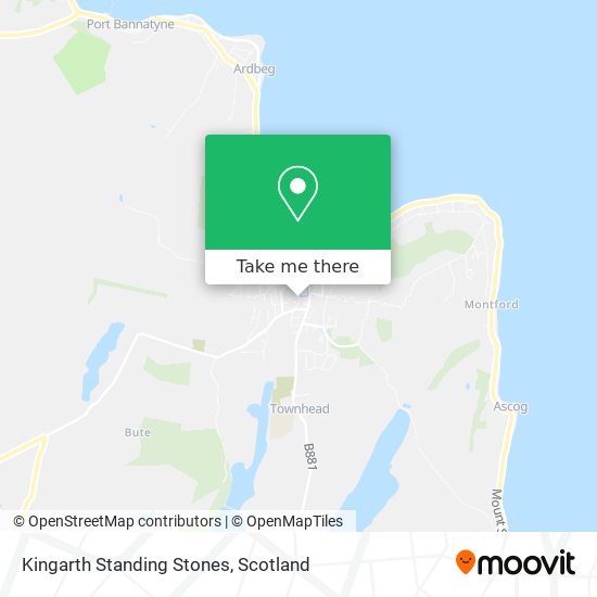Kingarth Standing Stones map