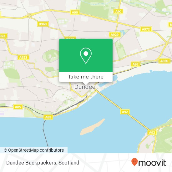 Dundee Backpackers map