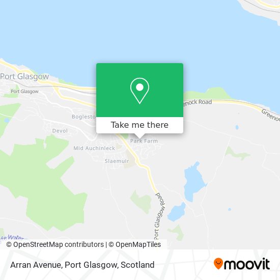 Arran Avenue, Port Glasgow map