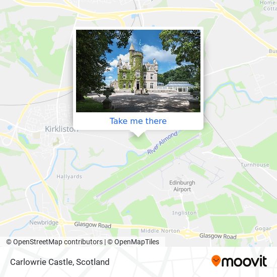 Carlowrie Castle map