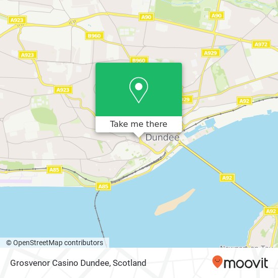 Grosvenor Casino Dundee map