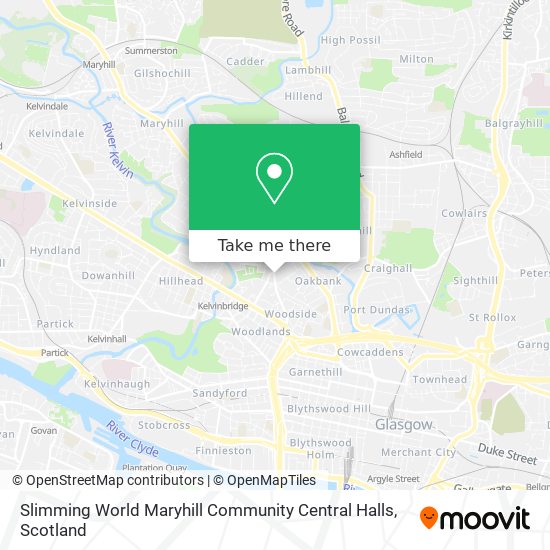 Slimming World Maryhill Community Central Halls map